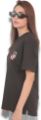 Picture of Your Highness Stylish Black Graphic T-Shirt Women