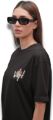 Picture of Rose Reverie Stylish Black Graphic T-Shirt Women