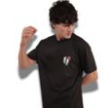Picture of Skull scapes Stylish Black Graphic T-Shirt Men