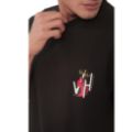Picture of Your Highness Stylish Black Graphic T-Shirt Men