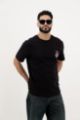 Your Highness Stylish Black Graphic T-Shirt Men – Trendy Black Cotton Tee for Modern Men