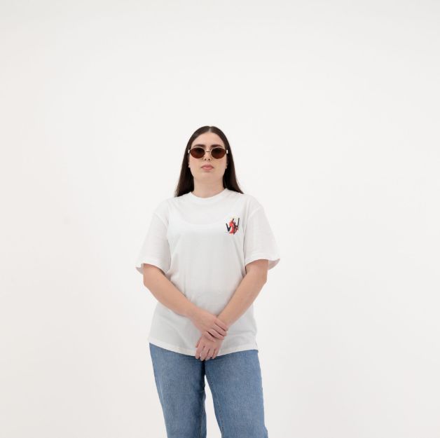 Women’s White Cotton Graphic T-Shirt – Comfortable Everyday Casual Tee