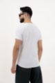 Classic White Plain T-Shirt for Men back view, made of soft, durable cotton ideal for everyday wear.