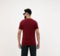 Rosewood plain short sleeve t-shirt for men back view