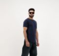 Picture of Men’s Navy Blue Crew Neck Plain T-Shirt