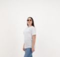 Picture of The Basic White Cotton T-Shirt for Women with Half Sleeve, Round Neck