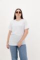 Picture of The Basic White Cotton T-Shirt for Women with Half Sleeve, Round Neck