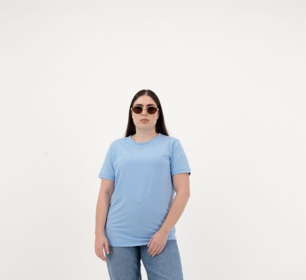 Picture of Women’s Mist Plain Cotton T-Shirt – Regular Fit